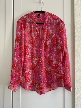 Kut From The Kloth Floral Blouse Size Large